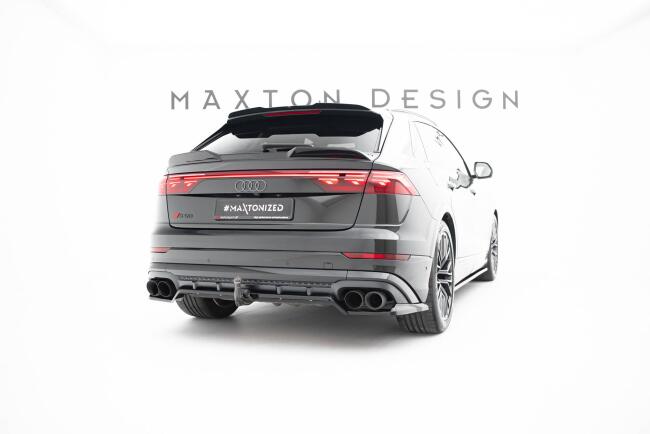 Maxton Design Heckdiffusor für Audi SQ8 / Q8 S-Line Mk1 Facelift Hochglanz schwarz