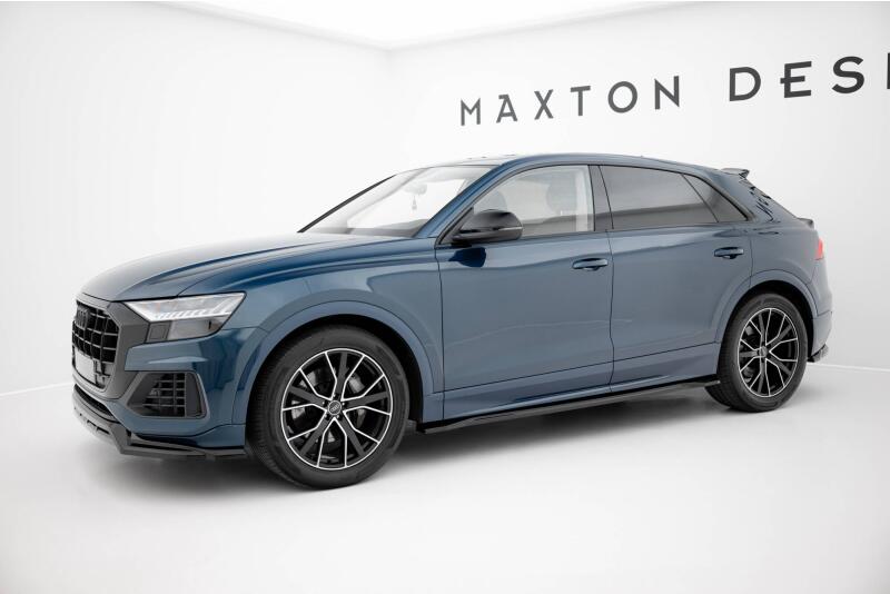 Maxton Design Seitenschweller für Audi Q8 Mk1 Hochglanz schwarz