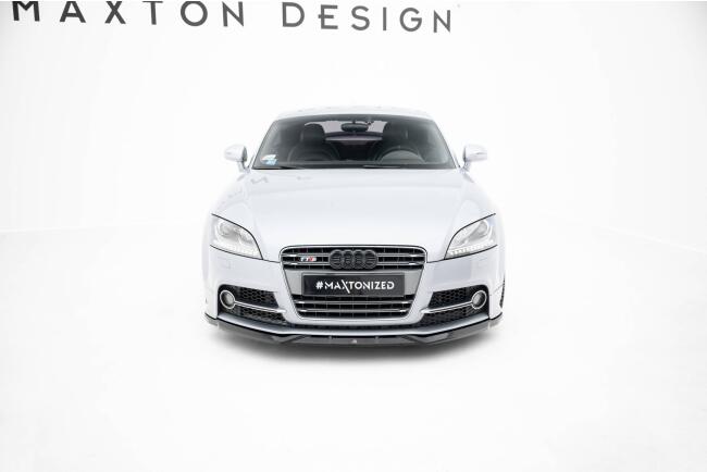 Maxton Design Frontlippe für Audi TT S / TT S-Line 8J Facelift Hochglanz schwarz