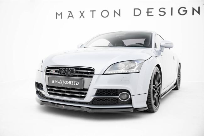 Maxton Design Frontlippe für Audi TT S / TT S-Line 8J Facelift Hochglanz schwarz