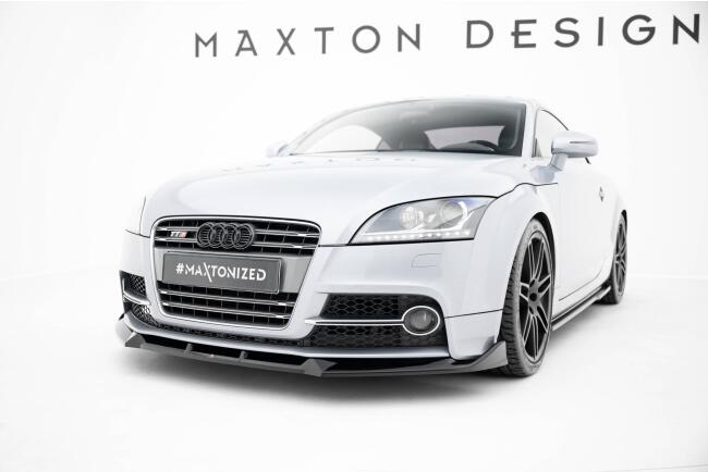 Maxton Design Frontlippe für Audi TT S / TT S-Line 8J Facelift Hochglanz schwarz