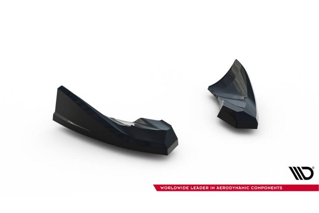 Maxton Design Diffusor Flaps für Audi TT S-Line 8J Facelift Hochglanz schwarz