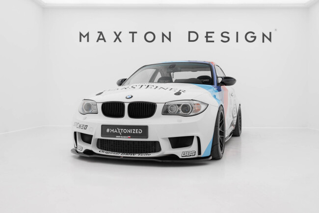 Maxton Design Frontlippe für BMW 1er M Coupe E82 Hochglanz schwarz