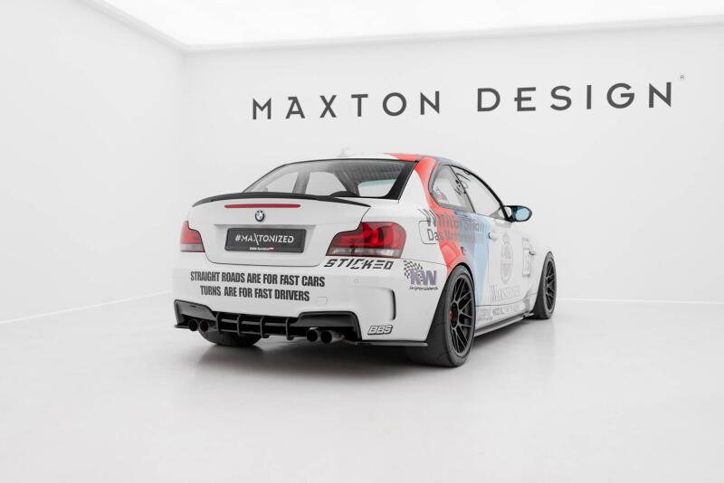 Maxton Design Diffusor Flaps für BMW 1er M Coupe E82 Hochglanz schwarz