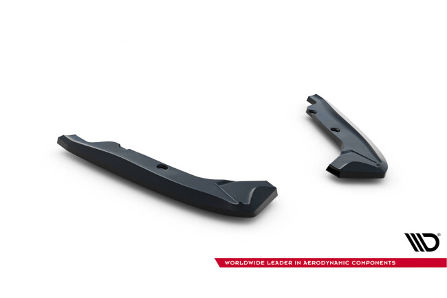 Maxton Design Diffusor Flaps für BMW 1er M Coupe E82 Hochglanz schwarz