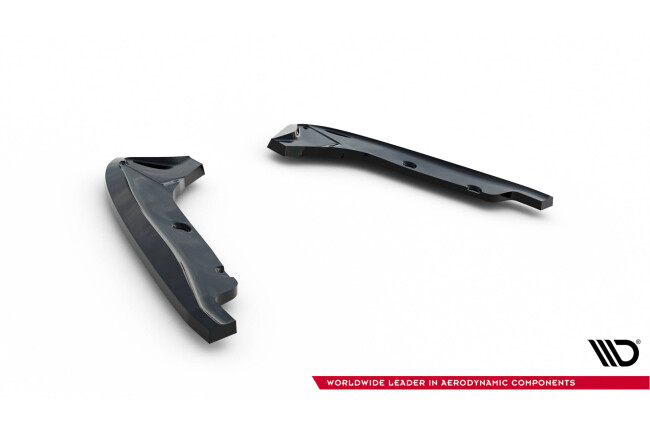 Maxton Design Diffusor Flaps für BMW 1er M Coupe E82 Hochglanz schwarz