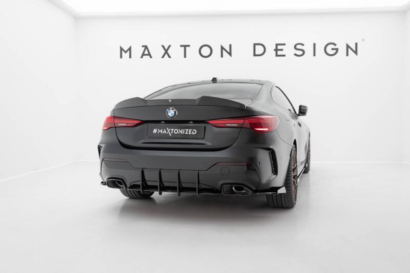 Maxton Design Street Pro Diffusor Flaps für BMW M440i G22 / G23 schwarz mit Hochglanz Flaps