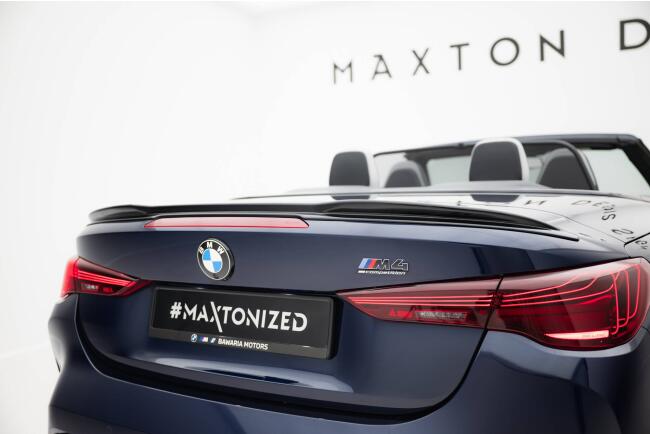 Maxton Design Heckspoiler 3D für BMW 4er Cabrio G23 / M4 Cabrio G83 Hochglanz schwarz