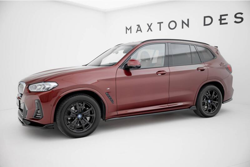 Maxton Design Seitenschweller für BMW iX3 M-Paket G08 Facelift Hochglanz schwarz