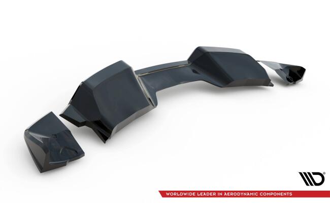 Maxton Design Heckdiffusor mit Flaps für Chevrolet Corvette Z06 C7 Hochglanz schwarz