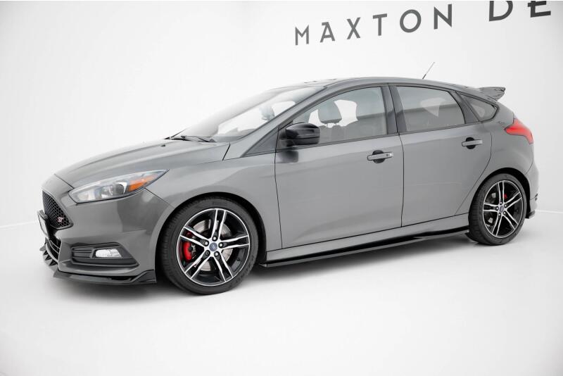 Maxton Design Seitenschweller für Ford Focus ST Mk3 Hochglanz schwarz