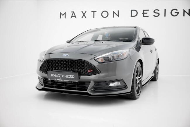 Maxton Design Street Pro Frontlippe für Ford Focus ST Mk3 Facelift schwarz