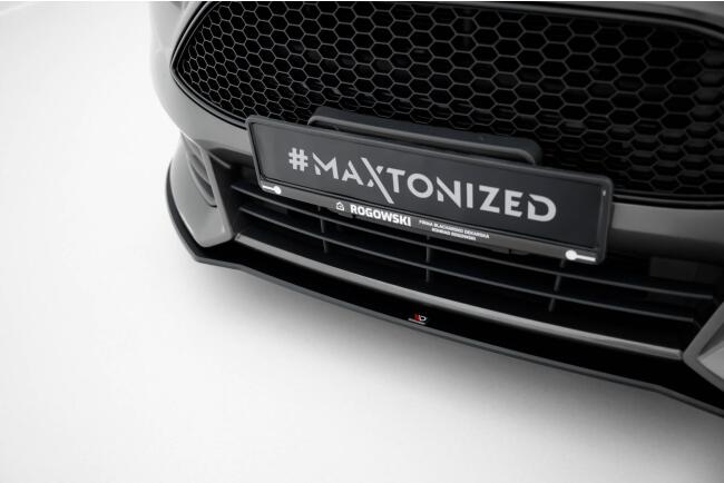 Maxton Design Street Pro Frontlippe für Ford Focus ST Mk3 Facelift schwarz