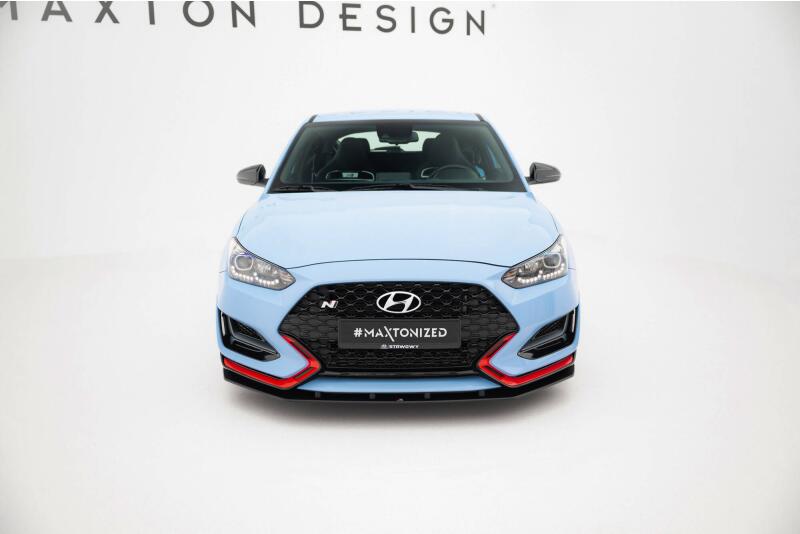 Maxton Design Street Pro Frontlippe für Hyundai Veloster N Mk2 schwarz