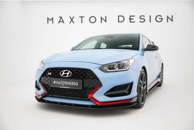 Maxton Design Street Pro Frontlippe für Hyundai Veloster N Mk2 schwarz