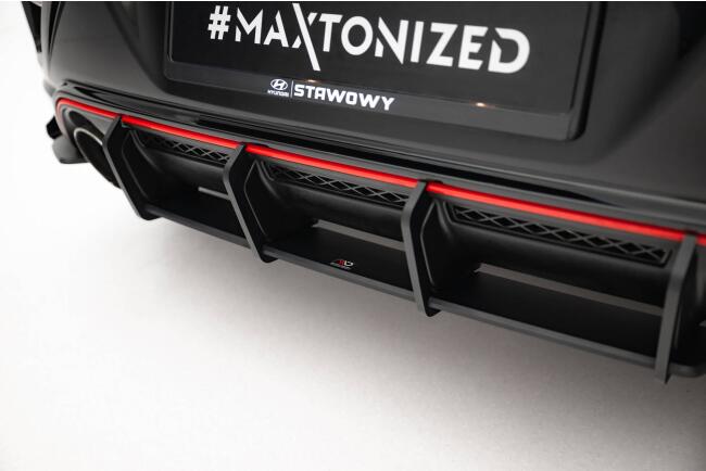 Maxton Design Street Pro Heckdiffusor für Hyundai Veloster N Mk2 schwarz