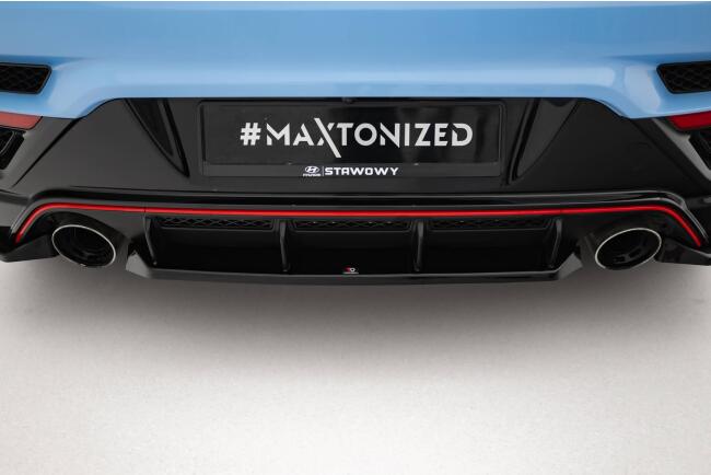 Maxton Design Heckdiffusor für Hyundai Veloster N Mk2 Hochglanz schwarz