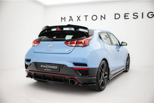 Maxton Design Heckdiffusor für Hyundai Veloster N Mk2 Hochglanz schwarz