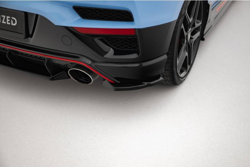 Maxton Design Diffusor Flaps für Hyundai Veloster N Mk2 Hochglanz schwarz