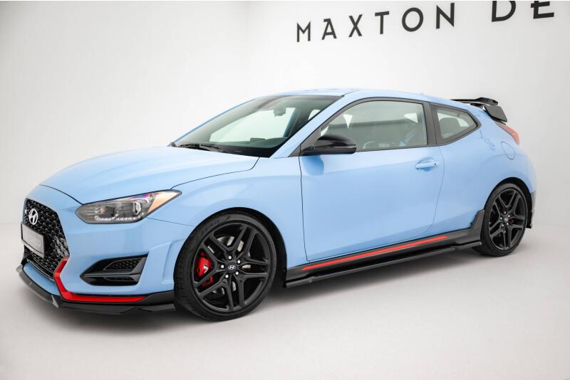 Maxton Design Seitenschweller für Hyundai Veloster N Mk2 Hochglanz schwarz