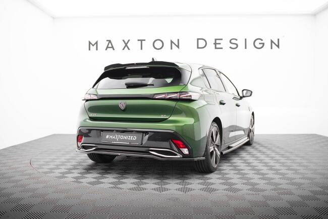 Maxton Design Heckdiffusor für Peugeot 308 Hatchback Mk3 Hochglanz schwarz