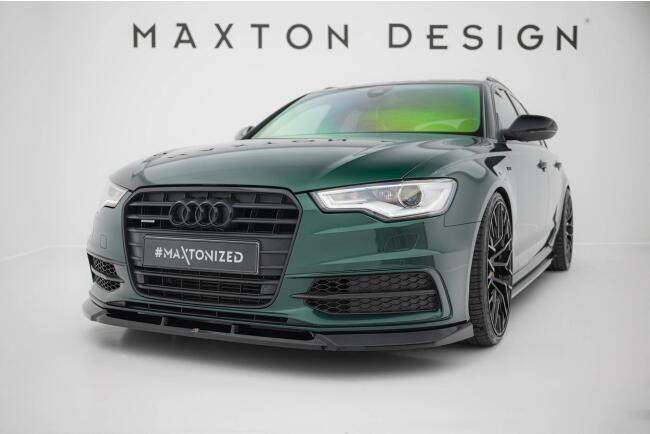 Maxton Design Frontlippe V.3 für Audi A6 S-line / S6 C7 Hochglanz schwarz