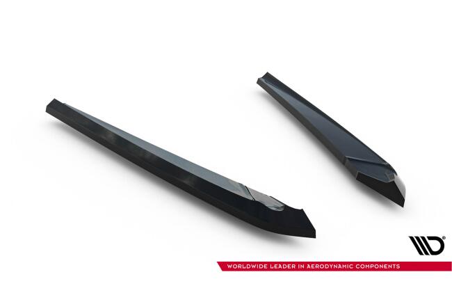 Maxton Design Diffusor Flaps V.2 für Audi A6 S-line Avant C7 Hochglanz schwarz