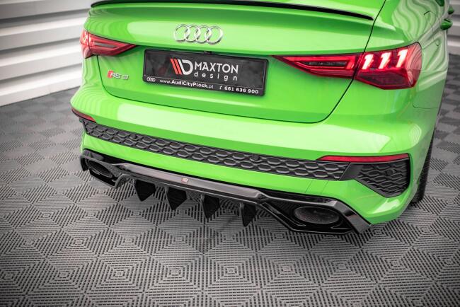 Maxton Design Heckdiffusor für Audi RS3 8Y Hochglanz schwarz