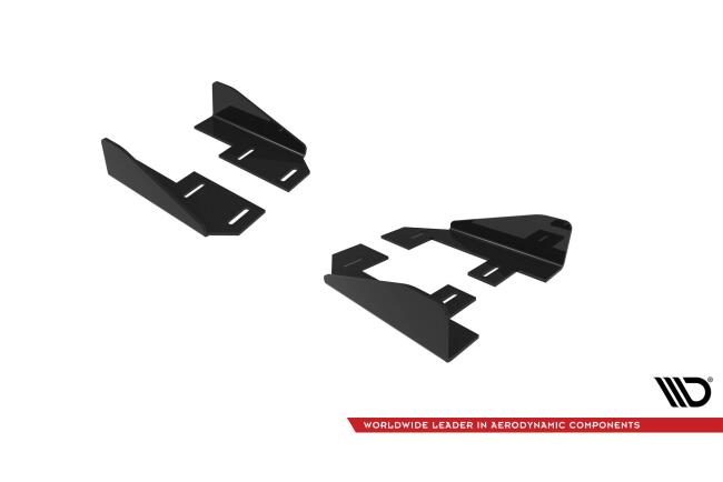 Maxton Design Street Pro Seitenschweller Flaps für Audi S3 / A3 S-line 8Y Facelift Hochglanz schwarz