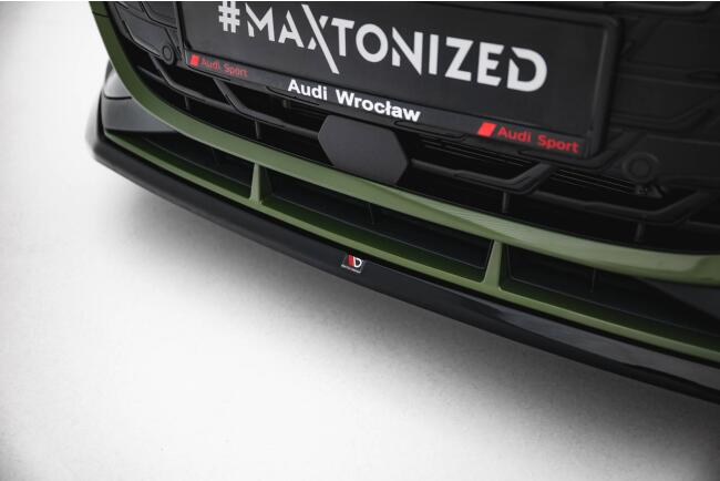 Maxton Design Frontlippe V.2 für Audi S3 / A3 S-line 8Y Facelift Hochglanz schwarz