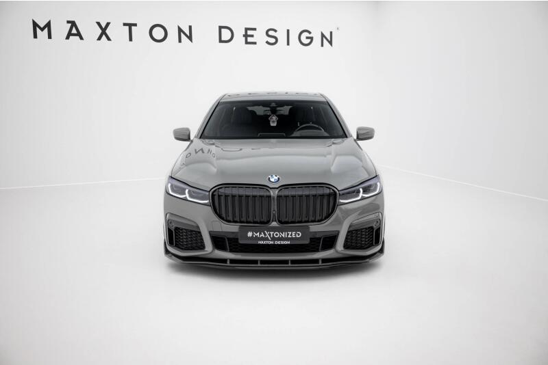 Maxton Design Carbon Frontlippe für BMW 7 M-Paket G11 Facelift Hochglanz schwarz