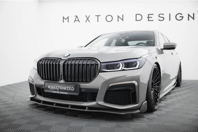 Maxton Design Carbon Frontlippe für BMW 7 M-Paket G11 Facelift Hochglanz schwarz