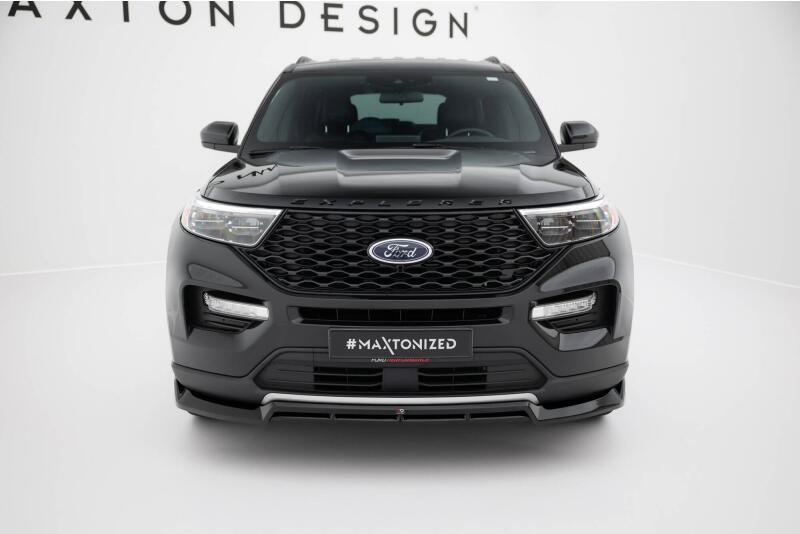 Maxton Design Frontlippe für Ford Explorer XLT Mk6 Hochglanz schwarz