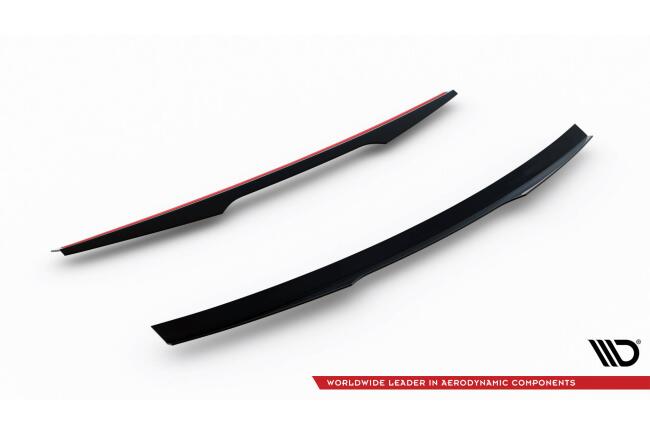 Maxton Design Heckspoiler für Ford Fiesta ST / ST-Line Mk8 (für FO-FI-8-FH1FP) Hochglanz schwarz