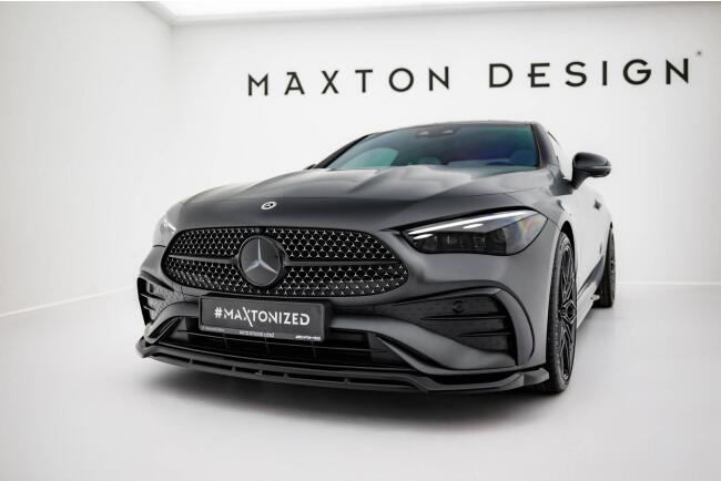 Maxton Design Frontlippe V.1 für Mercedes CLE AMG-Line C236 Hochglanz schwarz