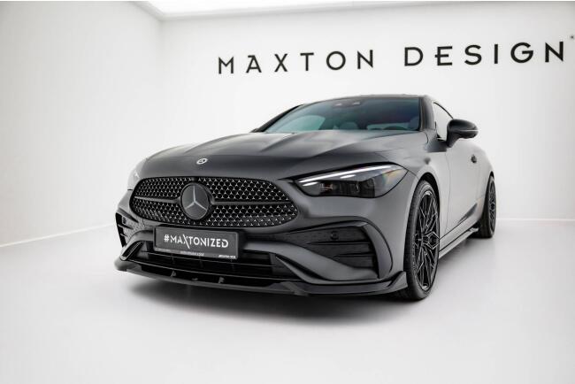 Maxton Design Frontlippe V.2 für Mercedes CLE AMG-Line C236 Hochglanz schwarz