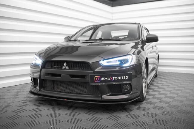 Maxton Design Street Pro Frontlippe für Mitsubishi Lancer EVO X schwarz