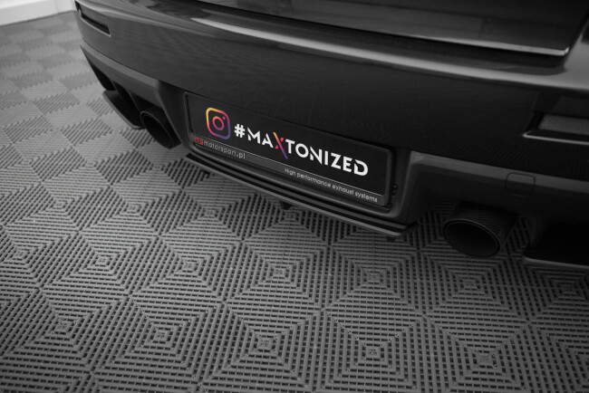 Maxton Design Street Pro Heckdiffusor für Mitsubishi Lancer EVO X schwarz-rot