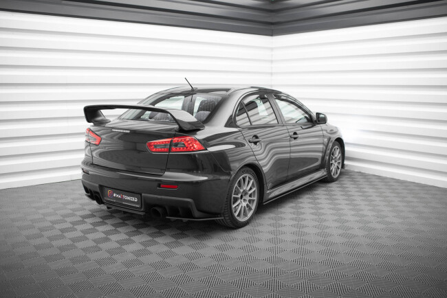 Maxton Design Street Pro Diffusor Flaps für Mitsubishi Lancer EVO X schwarz