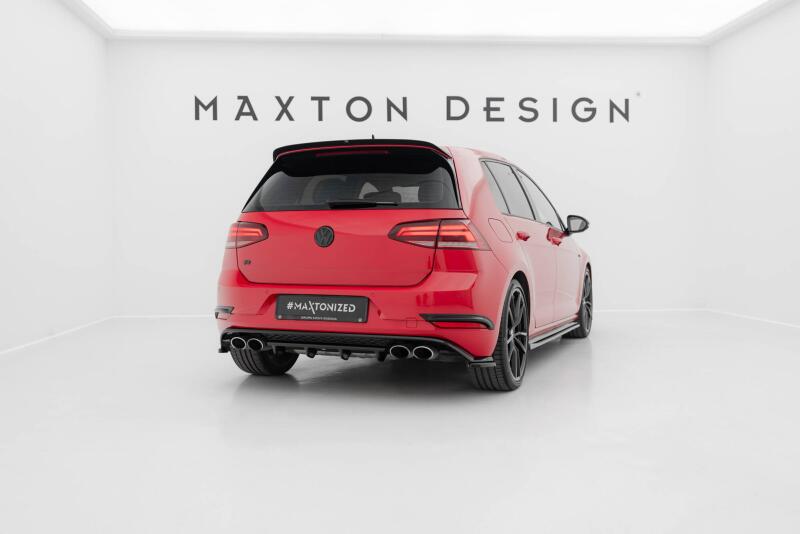 Maxton Design Diffusor Flaps für VW Golf Hatchback R / R-Line Mk7 Facelift rot