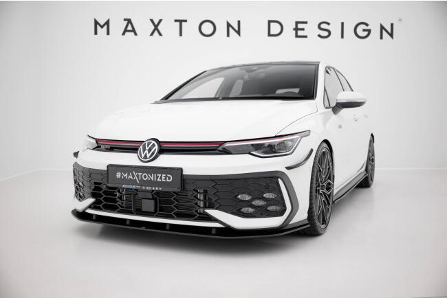 Maxton Design Street Pro Frontlippe für VW Golf 8 Facelift GTI / GTE / R-Line rot