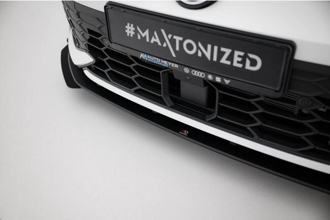 Maxton Design Street Pro Frontlippe für VW Golf 8 Facelift GTI / GTE / R-Line Hochglanz schwarz