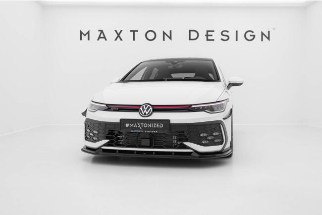 Maxton Design Street Pro Frontlippe V.2 für VW Golf 8 Facelift GTI / GTE / R-Line schwarz