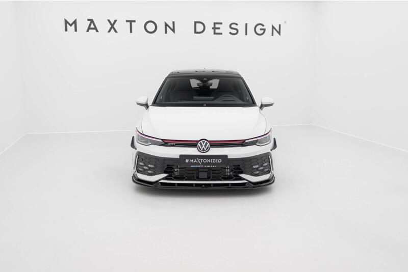 Maxton Design Street Pro Frontlippe V.2 für VW Golf 8 Facelift GTI / GTE / R-Line rot