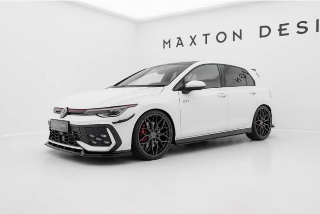 Maxton Design Street Pro Seitenschweller (Paar) V.2 für VW Golf 8 Facelift GTI / GTE / GTI Clubsport / R-Line rot