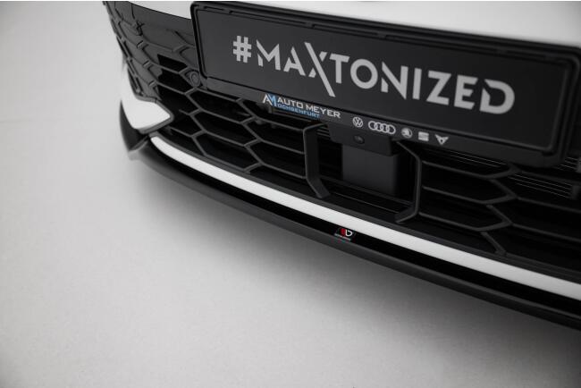 Maxton Design Frontlippe V.3 für VW Golf 8 Facelift GTI / GTE / R-Line Hochglanz schwarz