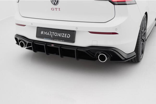 Maxton Design Street Pro Heckdiffusor V.3 für VW Golf 8 GTI rot