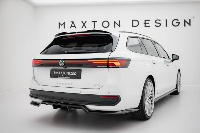 Maxton Design Heckspoiler für VW Passat B9 Hochglanz schwarz