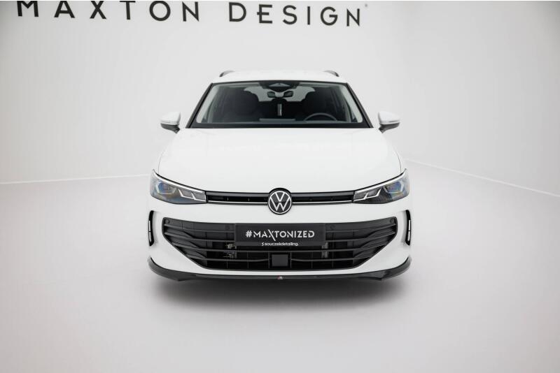 Maxton Design Frontlippe V.1 für VW Passat B9 Hochglanz schwarz