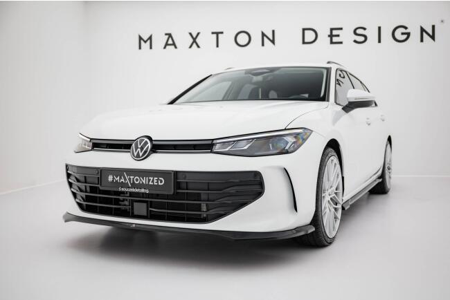 Maxton Design Frontlippe V.1 für VW Passat B9 Hochglanz schwarz